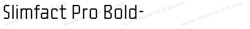 Slimfact Pro Bold字体转换